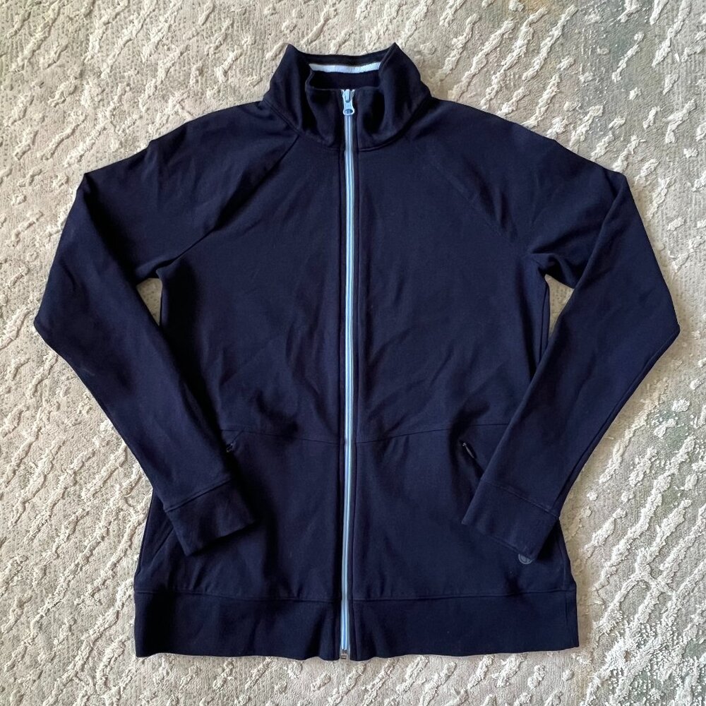 Navy blue T by Talbots zip jacket